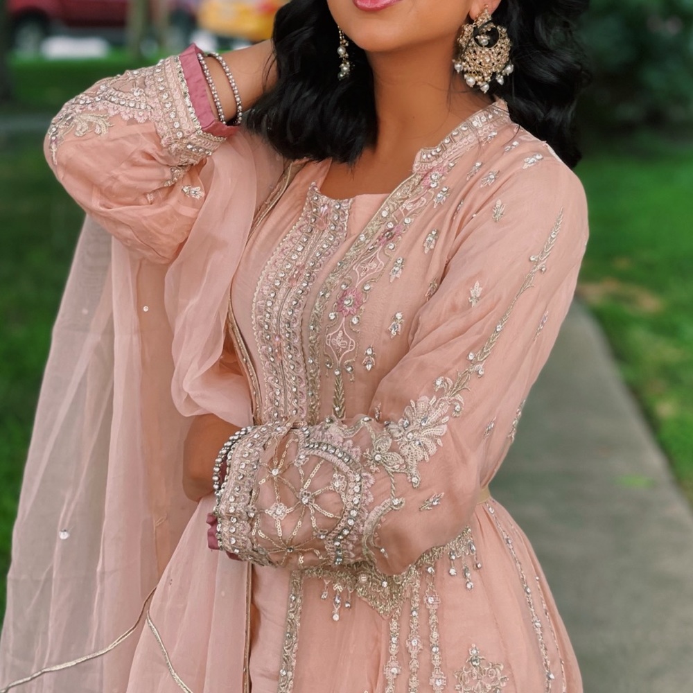 Pink Salwar Kameez with Jacket